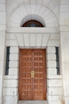 The Door to the Library (formerly main entrance to Supreme Court) (Photograph Courtesy of Mr. Lau Chi Chuen)